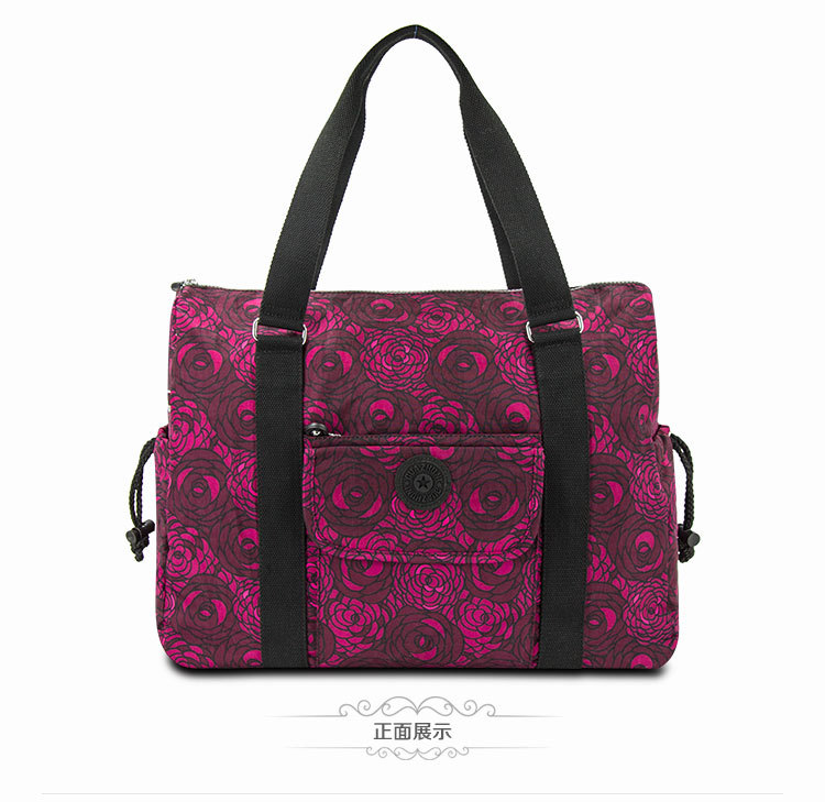 Túi du lịch túi mua sắm công suất lớn không thấm nước vai nylon Túi xách Boston có thể được đặt gói trường hợp xe đẩy - Túi du lịch túi du lịch gấp gọn