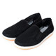 Old Beijing cloth shoes men's summer mesh breathable lazy soft bottom non-slip slip-on black work casual dad shoes