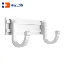 Sea Upright Punching clothing hook Hook Space Aluminum Clothes Hanging Clothes Hook Wall Clothe Hood Hook Bathroom 30602-2