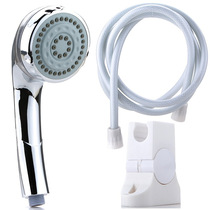 Dcrowd DZQP103 single function low pressure detachable flower sprinkle with three sets of chrome color shower nozzle hose base