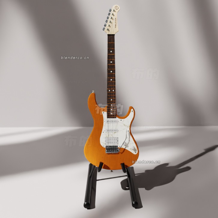 blender雅马哈太平洋吉他模型_blender布的260