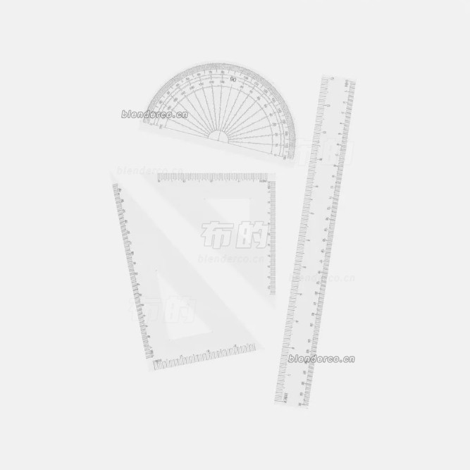 blender测量尺子模型_blender布的36
