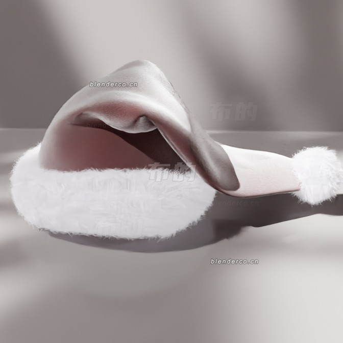 blender圣诞老人帽模型_blender布的18