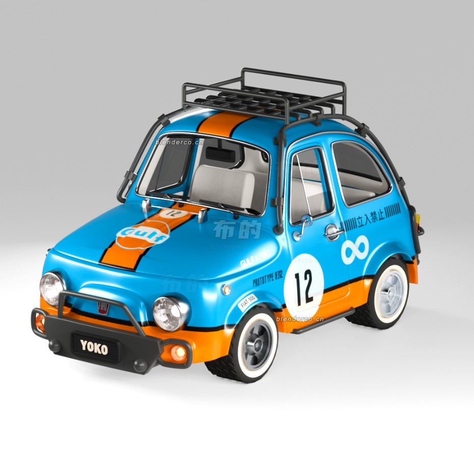 Blender Q版FIAT500