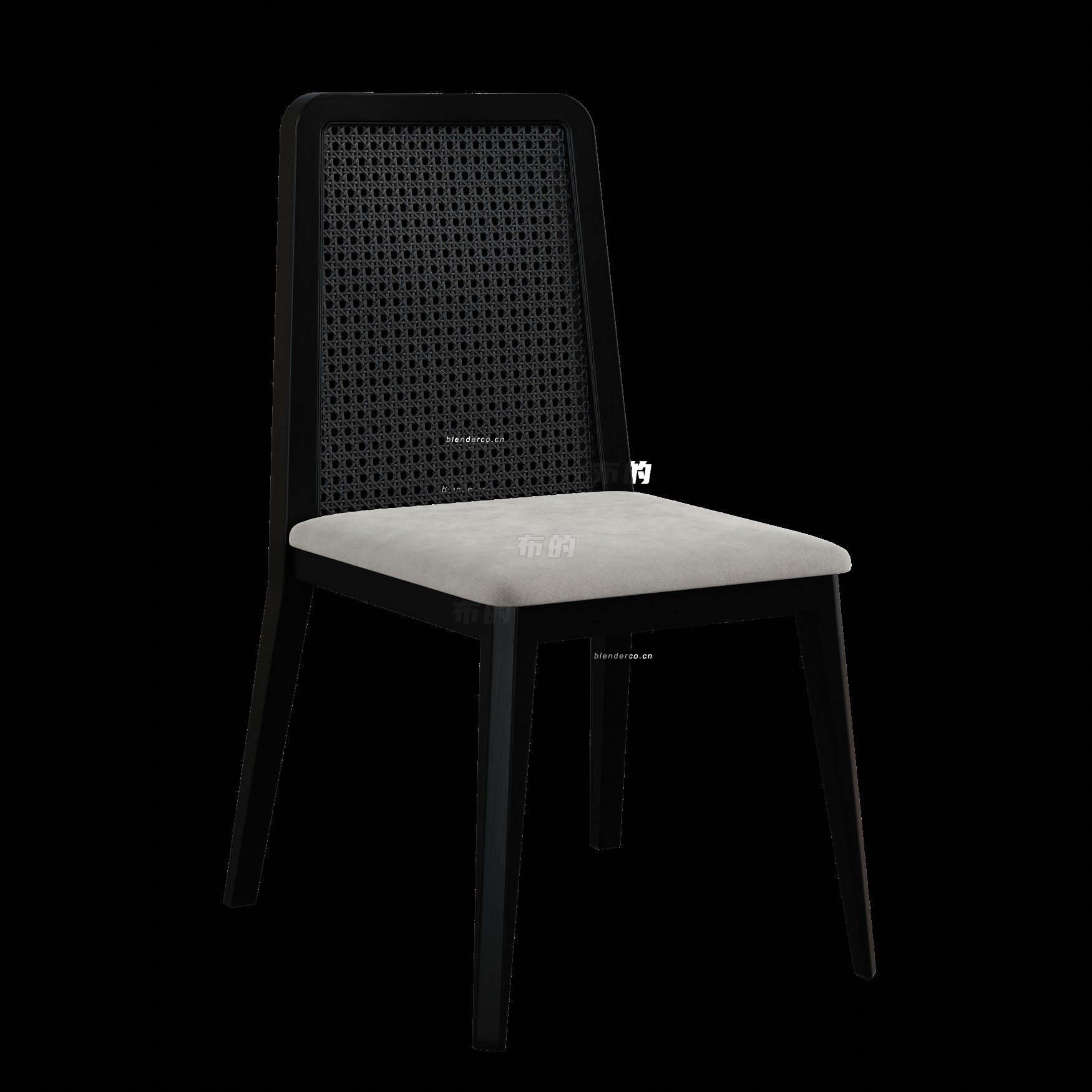 blender黑色座椅模型_blender布的50