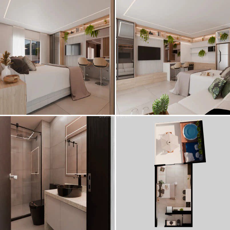 39 – 公寓工作室 Blender 模型