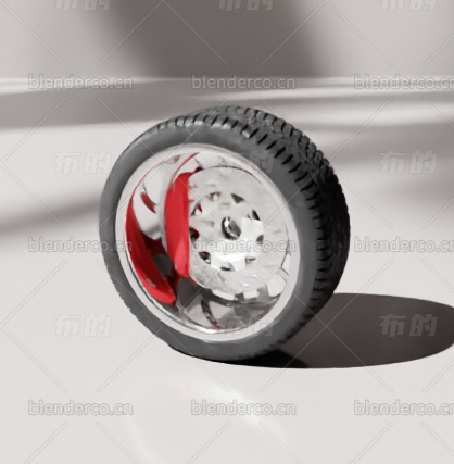 blender汽车轮胎blender布的模型55