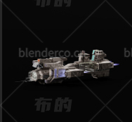 blender 宇宙飞船模型09