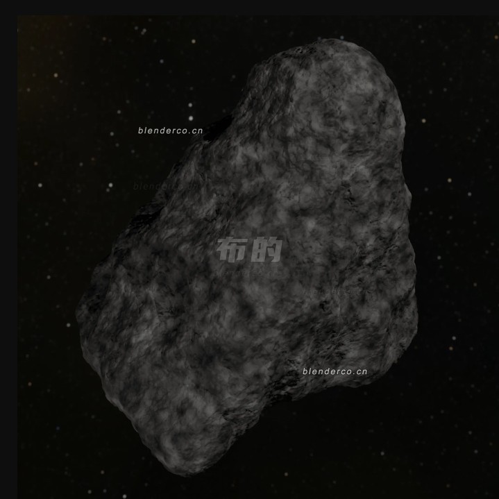 blender小行星2模型_blender布的06