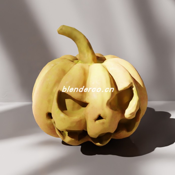 blender南瓜灯模型_blender布的15
