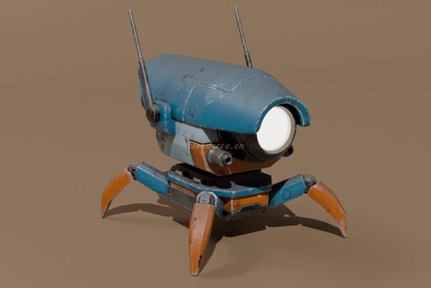 四足机器人（带贴图动画）