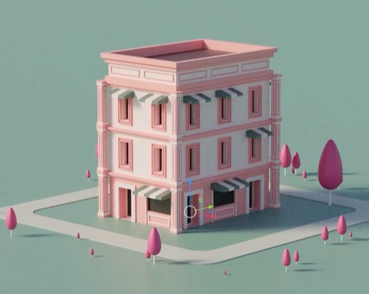 blender布的-几何节点建筑Procedural Building