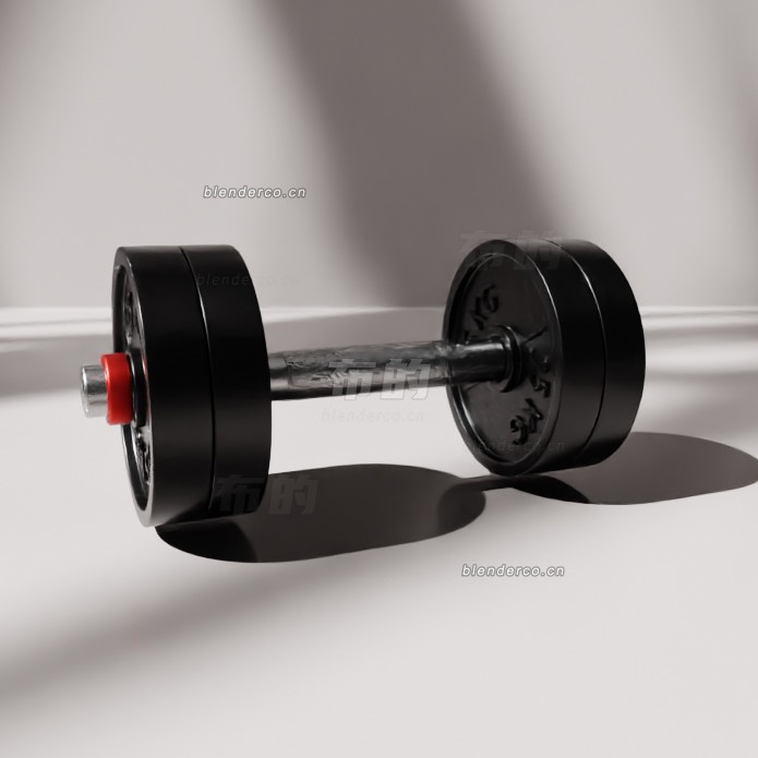 blender哑铃模型_blender布的38