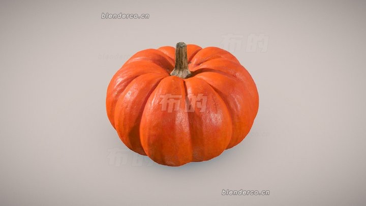 blender迷你南瓜模型_blender布的54