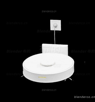 扫地机器人blender模型布的网-23