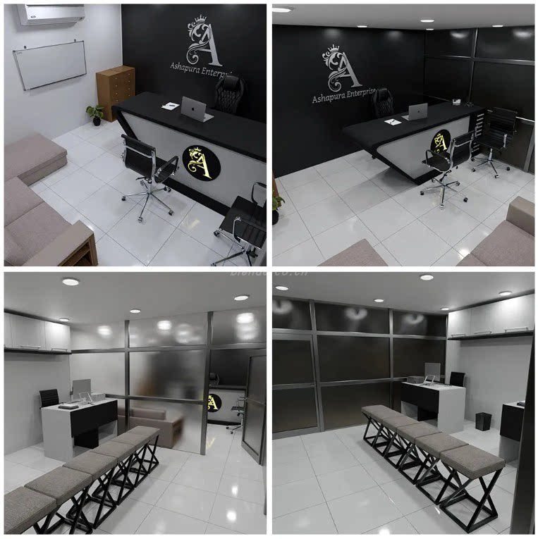 35 – 小型工厂办公室 Blender 模型