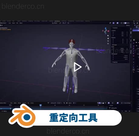 Retarget重新定位 重定向、转换为Rigify、动画工具，更多功能。