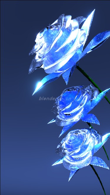 水晶鲜花