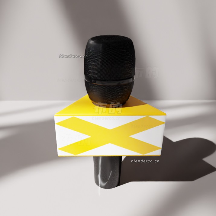 blender动态麦克风带麦克风模型_blender布的115