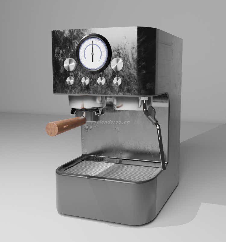 简易咖啡机模型渲染