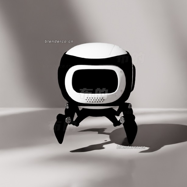 blender小型机器人模型_blender布的08