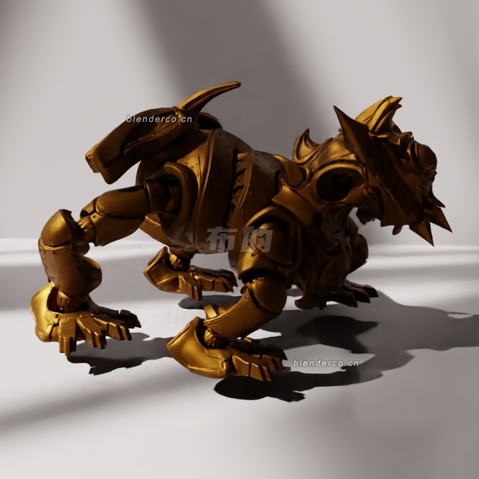 blender机器狗模型_blender布的20