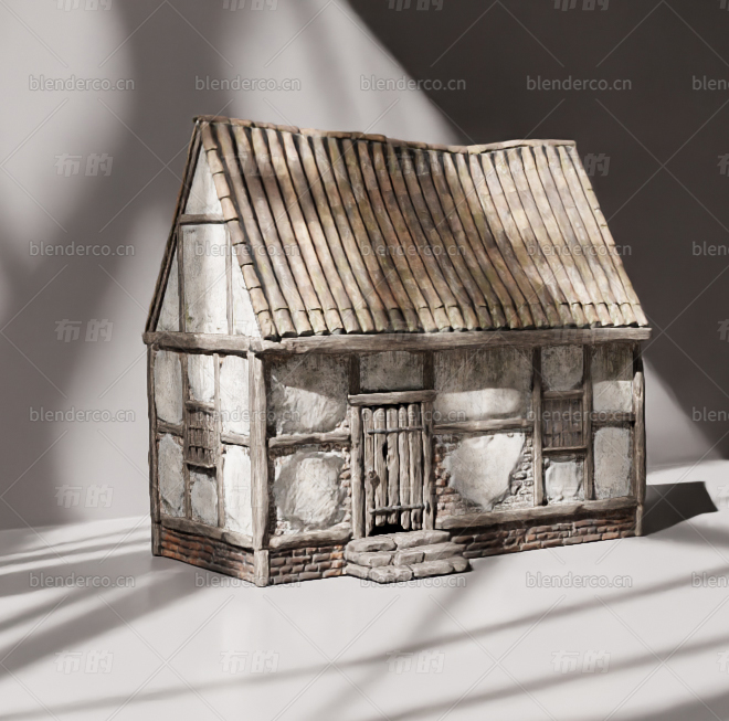 blender小房屋模型06