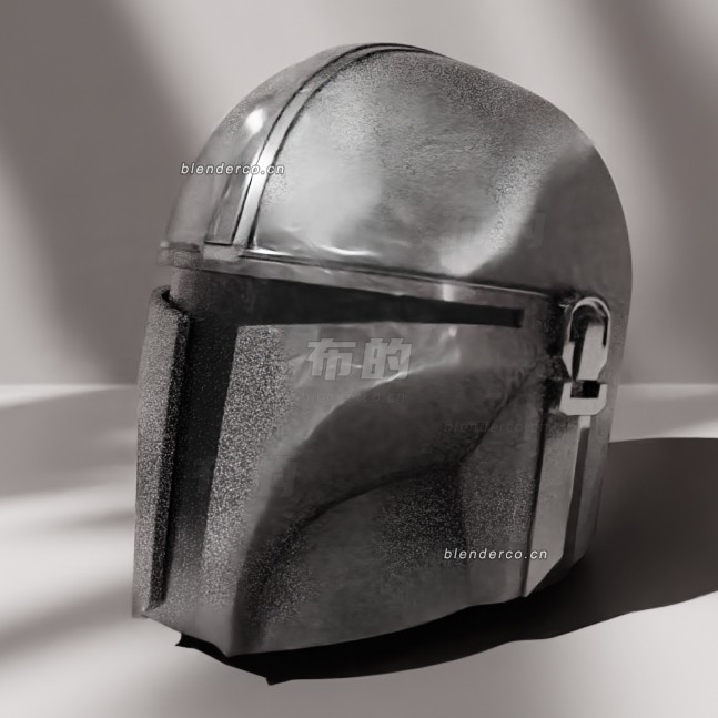 blender曼达洛人头盔模型_blender布的31