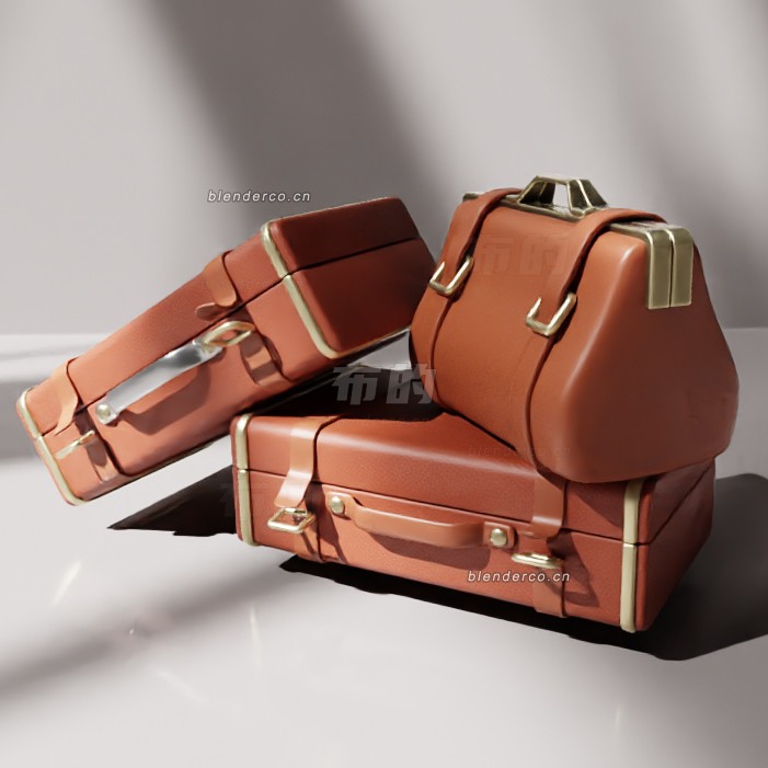 blender行李箱模型_blender布的99