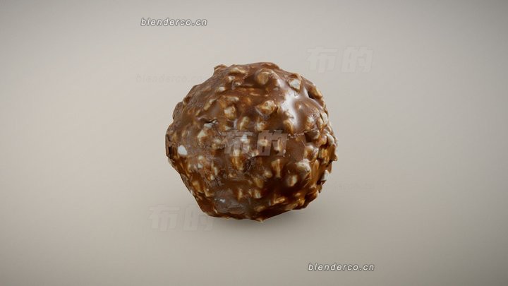 blender榛子巧克力模型_blender布的41