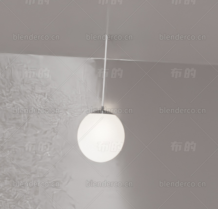 吸顶灯吊灯blender模型布的07
