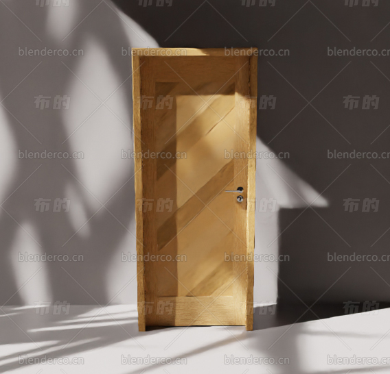 blender木门模型34