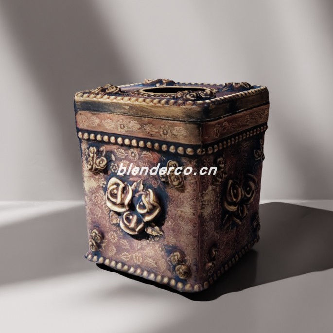 blender复古盒子模型_blender布的14