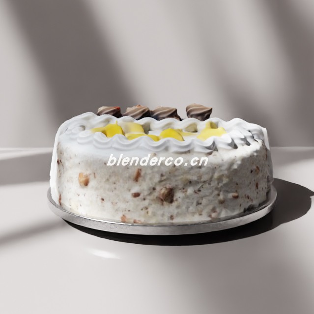 blender扫描蛋糕模型_blender布的52