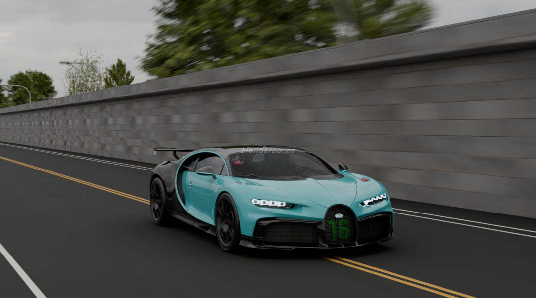 高级汽车渲染场景1