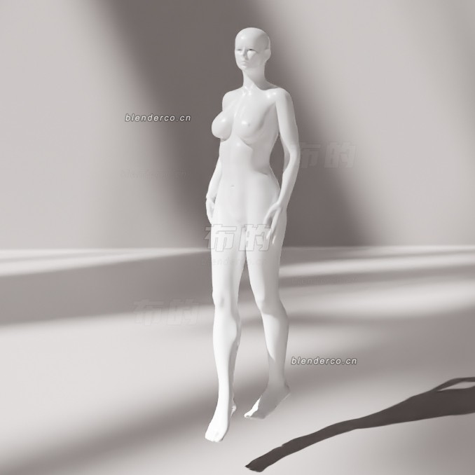 blender女士3模型_blender布的06