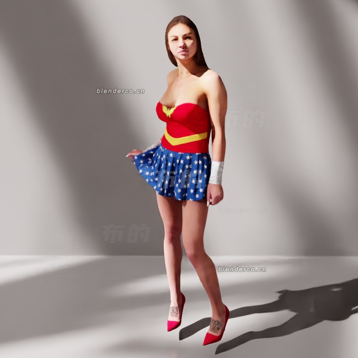 blender性感女人模型_blender布的80