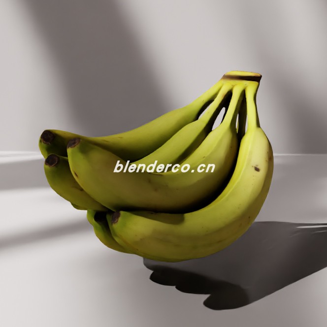 blender香蕉模型_blender布的96