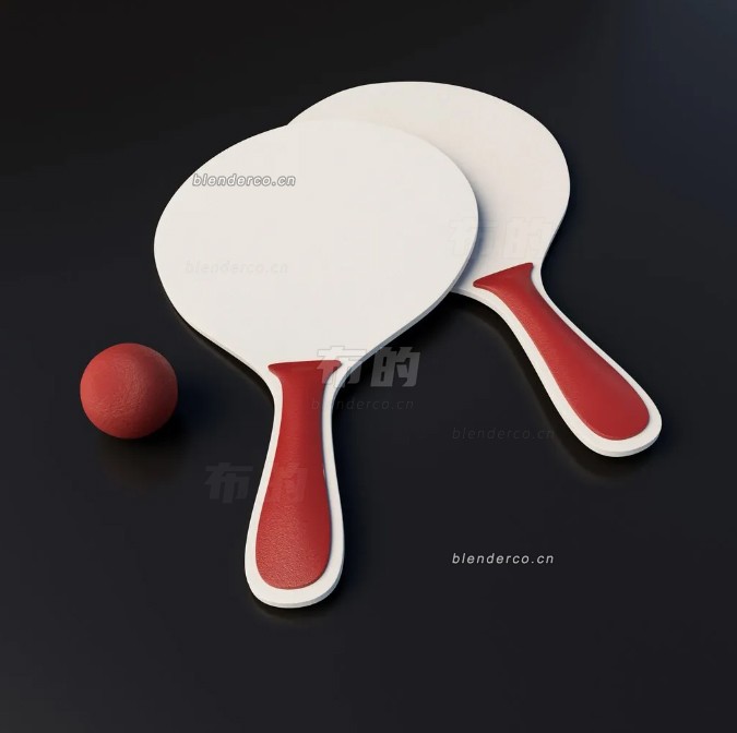 blender沙滩球套装模型_blender布的104
