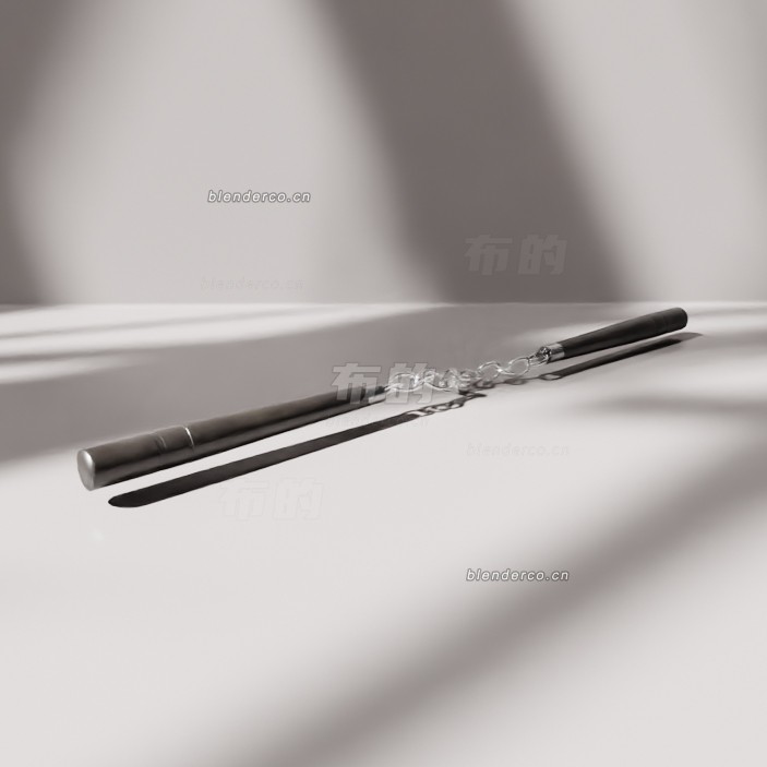 blender双截棍模型_blender布的124