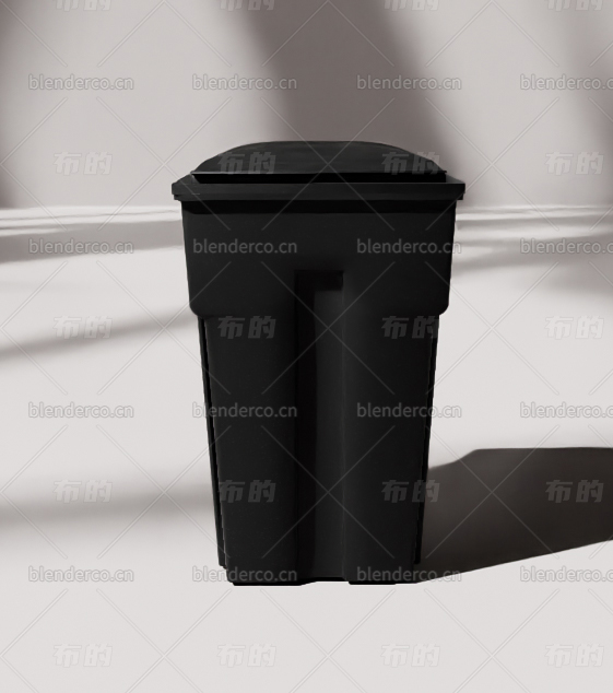 blender垃圾桶模型05