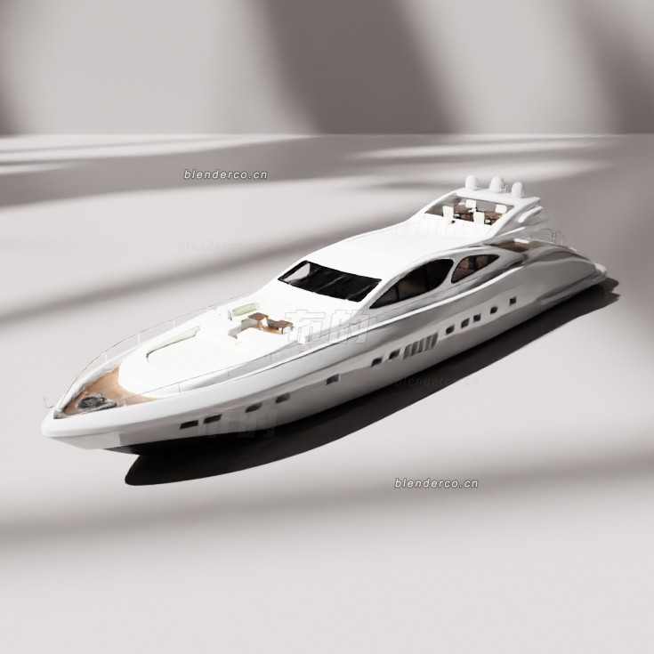 blender游艇模型_blender布的08