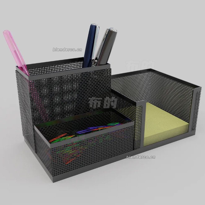 blender金属笔筒模型_blender布的48