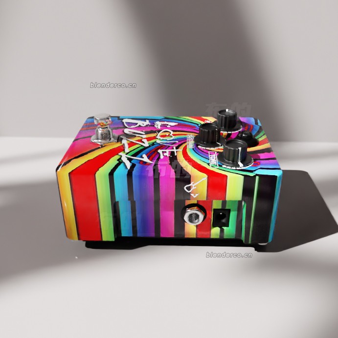 blender Love Buzz Fuzz踏板吉他效果器模型_blender布的81