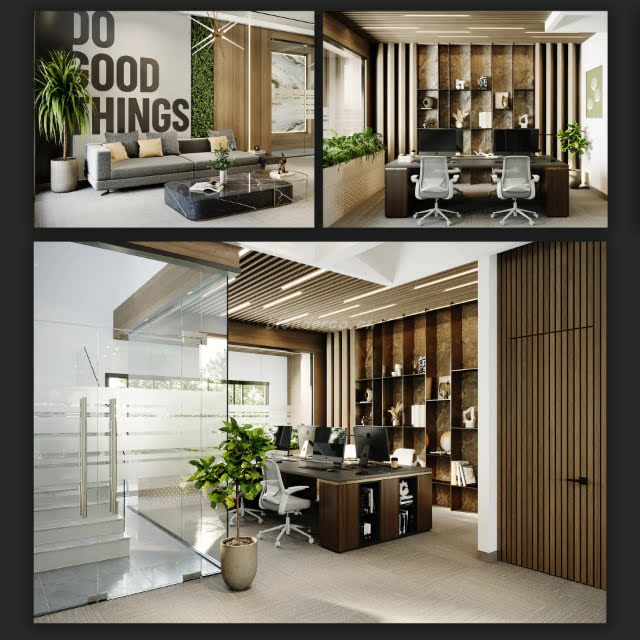 Blender现代风格办公室内装