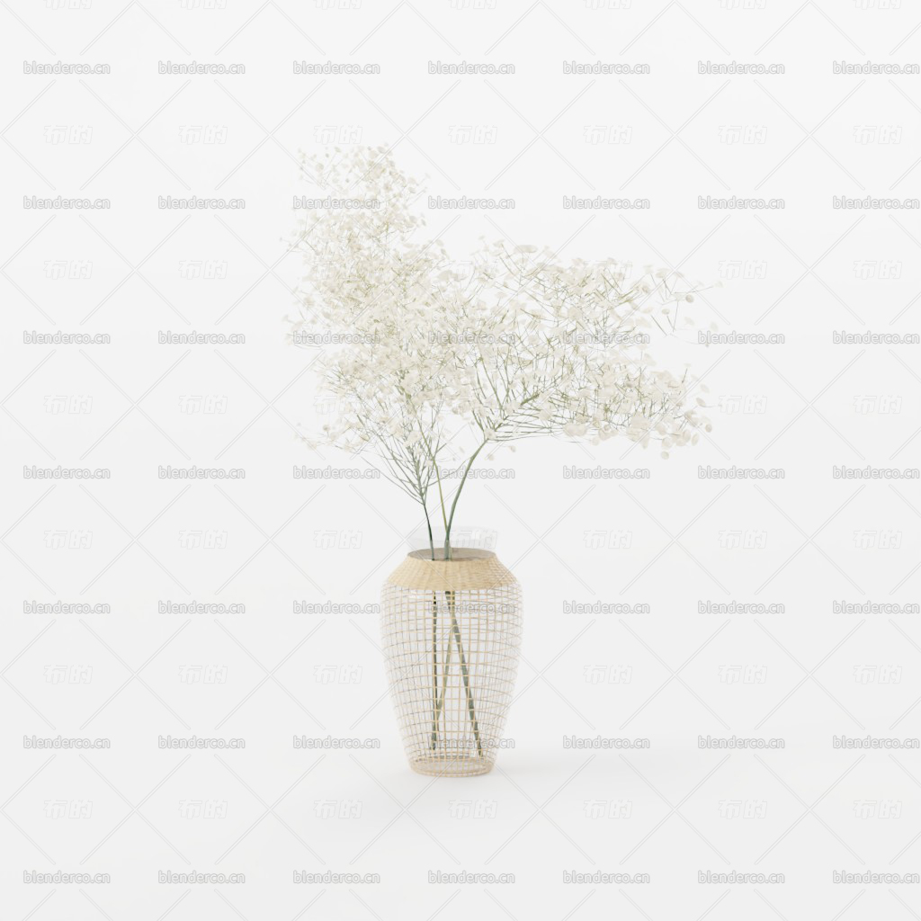 blender花盆模型-blender布的191