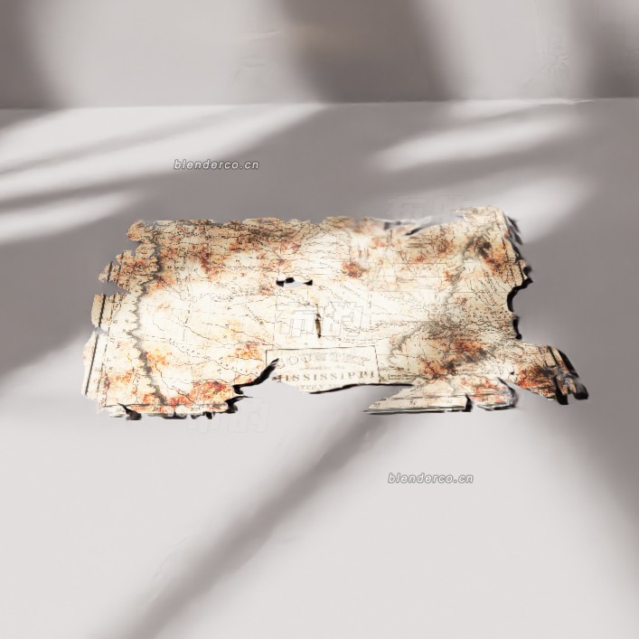 blender破旧地图模型_blender布的15