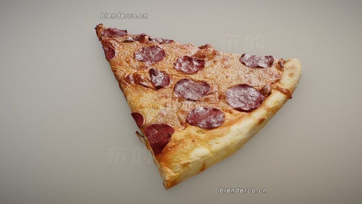 blender神圣的意大利香肠披萨模型_blender布的42