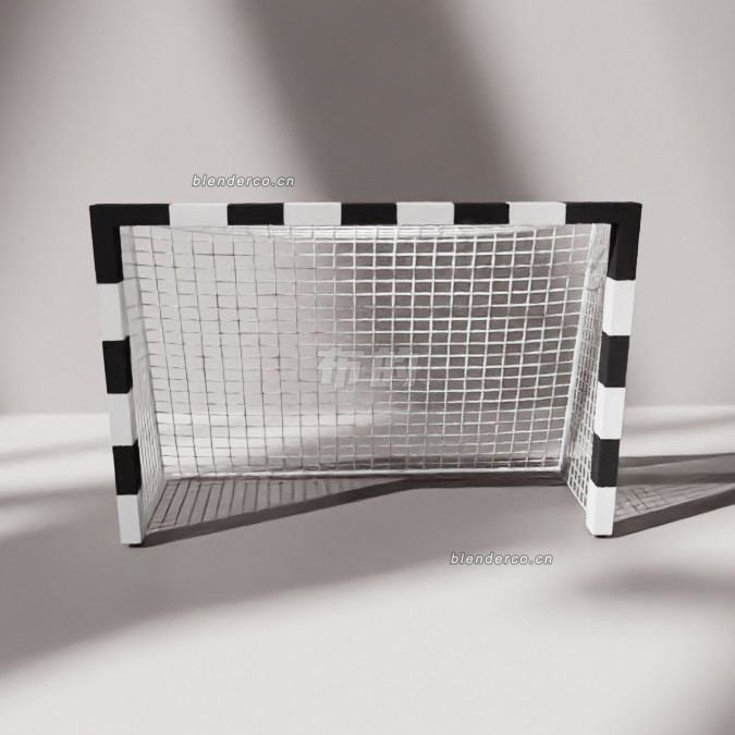 blender卡通手球门柱模型_blender布的41