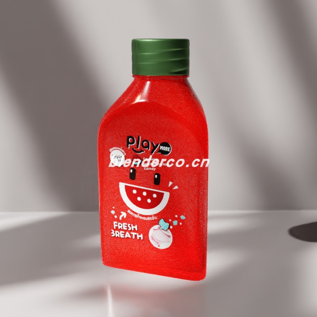 blender红色塑料瓶模型_blender布的73